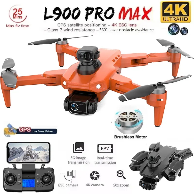 Drone Rc Foldable - L900 Pro MAX GPS-drone 4K Professionele