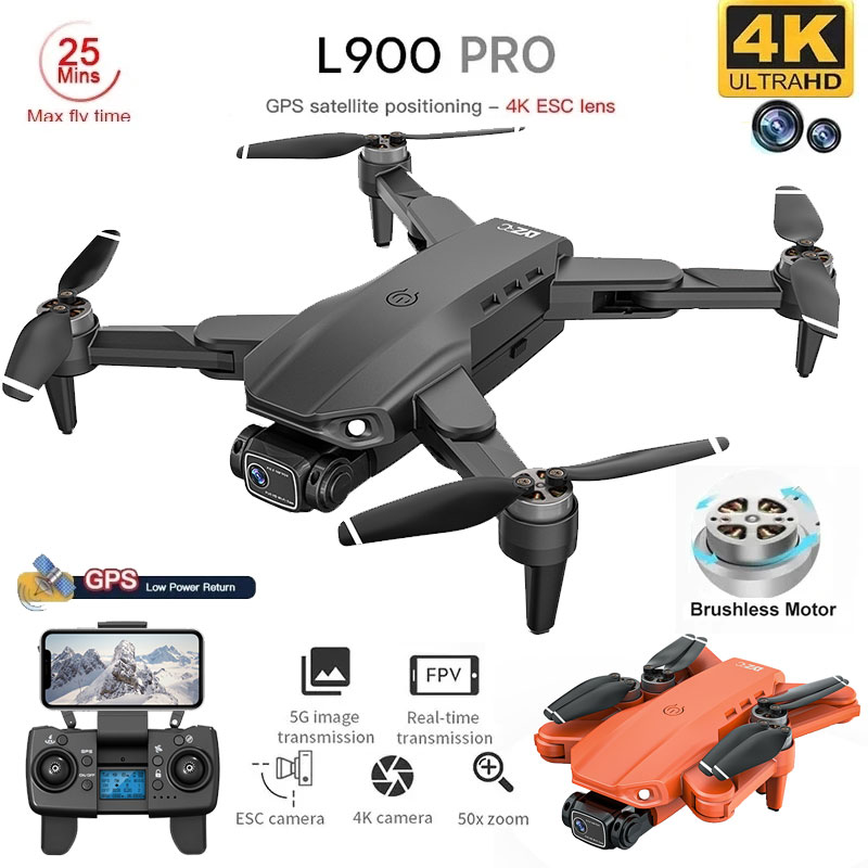 Drone Rc Foldable - L900 Pro Gps Drone 4K Professionele