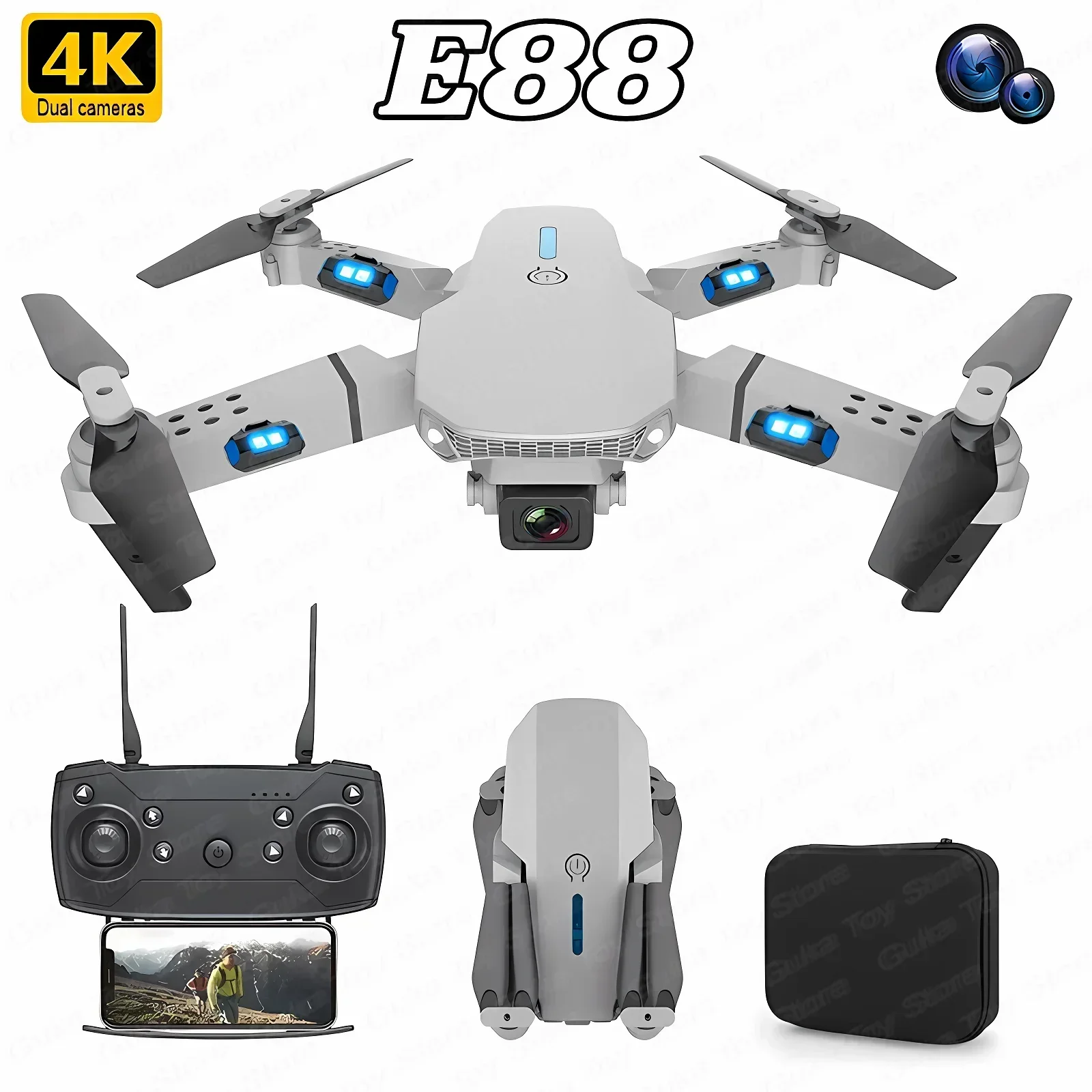 Drone Rc App - E88 Pro WIFI FPV Drone Groothoek