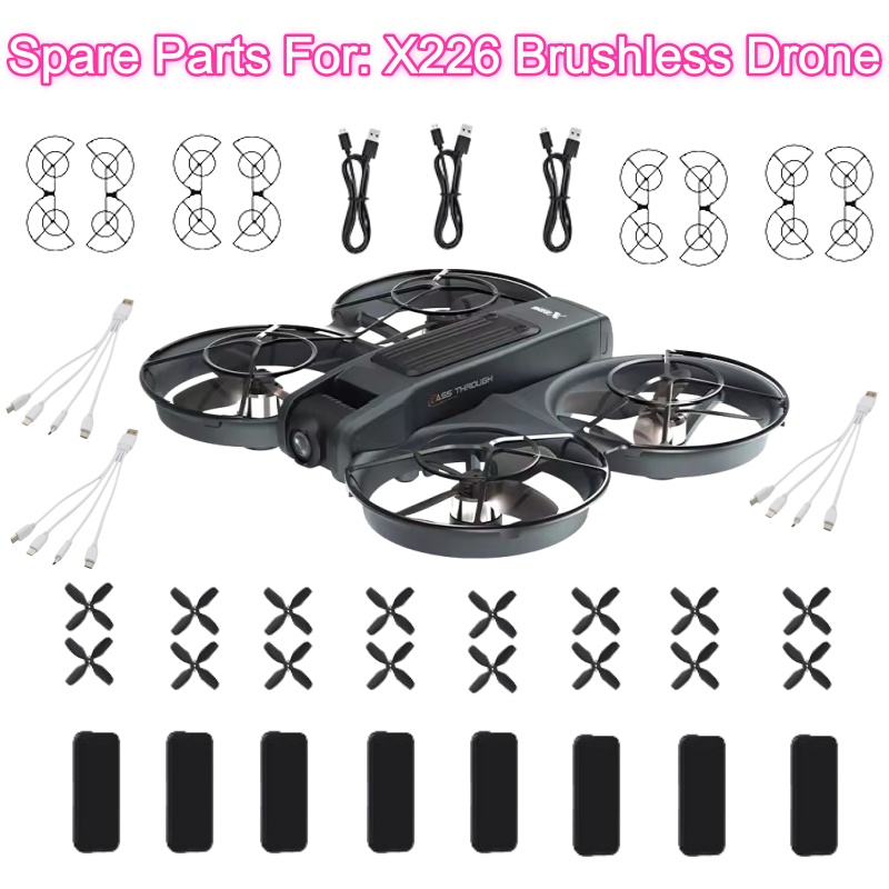 Drone Rc X226 - X226 Borstelloze RC Drone Afstandsbediening Quadcopter