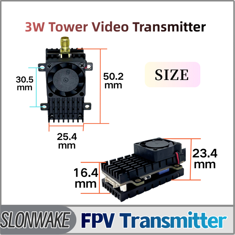 Rc Airplane Drone - SLONWAKE 5.8G 3000mW Simulatie VTX FPV