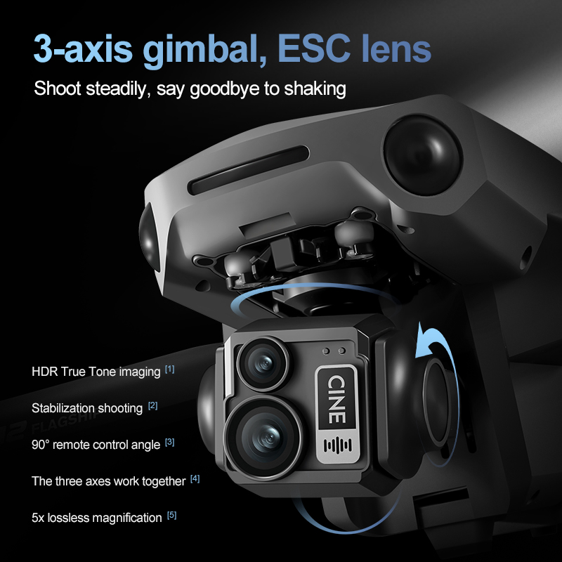 8K 3-assige Gimbal Brushless 7 - Drone Rc App recensie en prijs