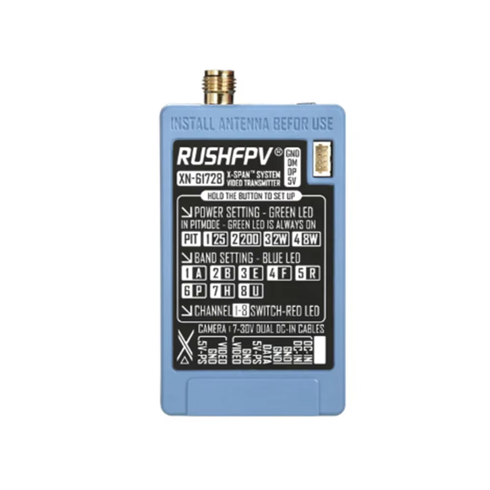 RUSHFPV 6.1‑7.2G 8W X61728 VTX - Rc Airplane Drone recensie en prijs