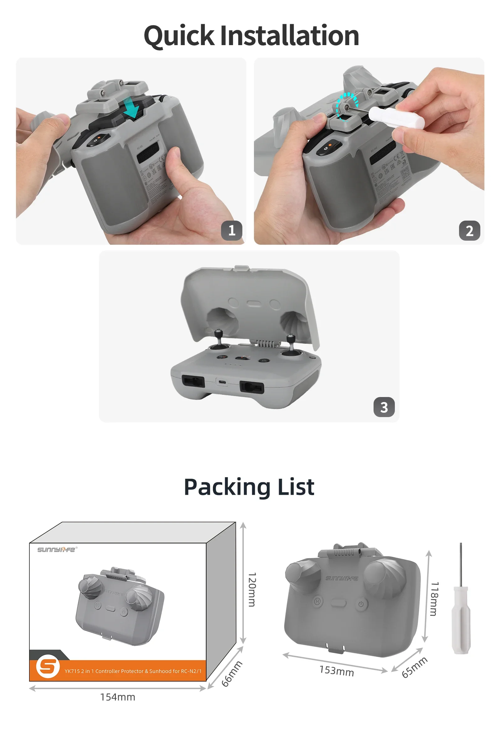 2 in 1 Controller Protector Zo - Drone Dji Rc Pro 2 recensie en prijs