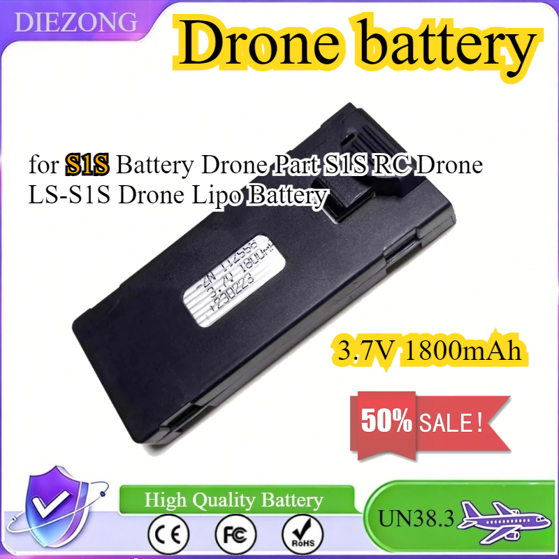 3.7V 1800mAh Batterij voor S1S - Drone Rc S1S recensie en prijs