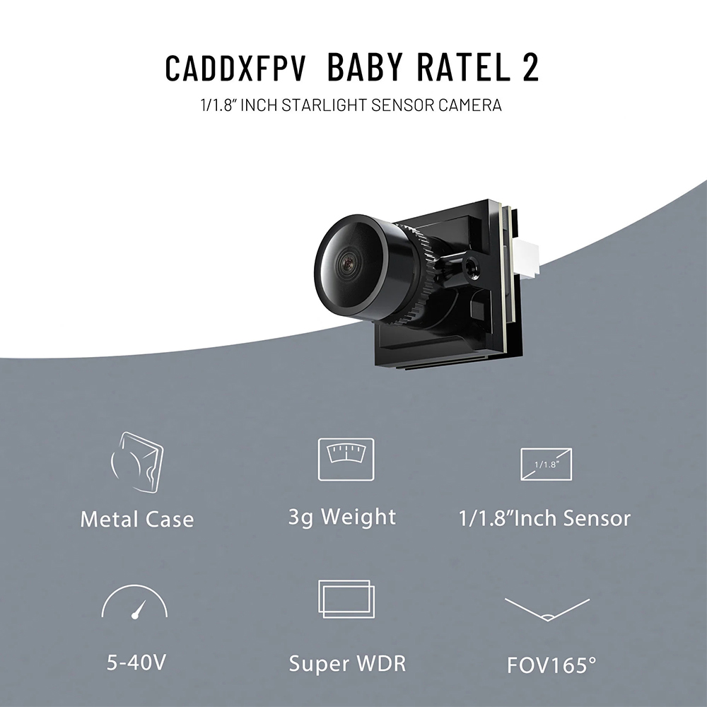 CADDX Micro FPV-camera Ratel 2 - Caddx Fpv Camera recensie en prijs