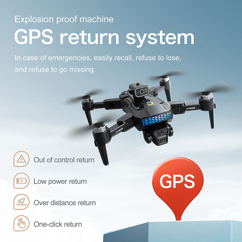 Nieuwe XT555 GPS RC Drone Cam  - Drone Rc Foldable recensie en prijs